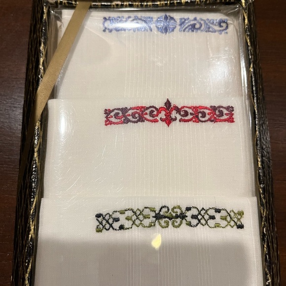 Vintage boxed Handkerchiefs Hankies Springmaid pkg of 3 - Picture 2 of 4